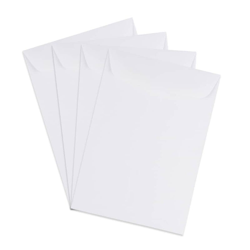 JAM PAPER 7 x 10 Open End Catalog Commercial Envelopes - White - 50/Pack - Image 3